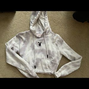 Playboy X Missguided cropped hoodie